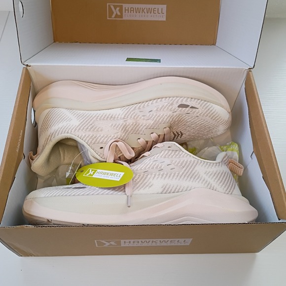 NWT Hawkwell Cloud Zero Active Womens Running Shoes Beige Knit XP9501 Size 8 NEW - Picture 8 of 10
